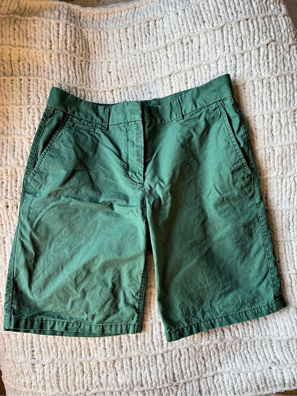Gap Boyfriend Roll-Up Khakis Green Shorts
